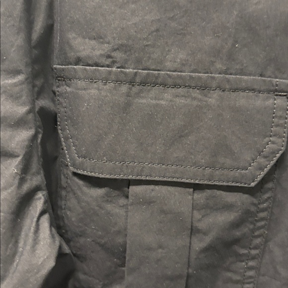 Banana Republic Oversized Utility Shirt,BLACK, SM , TALL, NWT - Picture 7 of 11